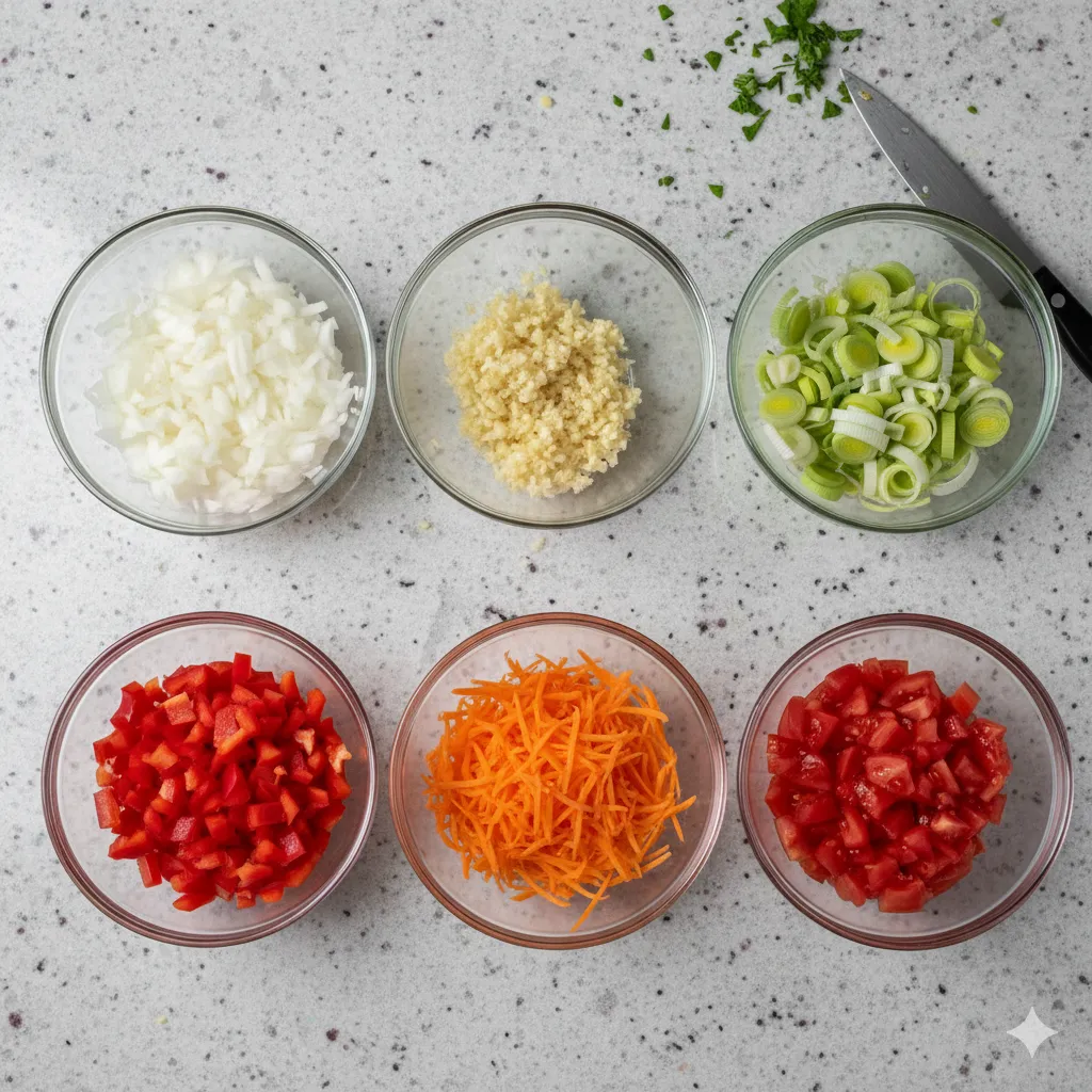 ingredientes troceados