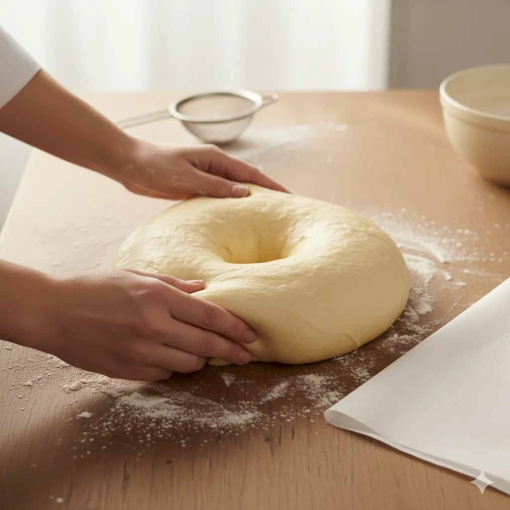 Cuarto paso para preparar el Roscón de Reyes