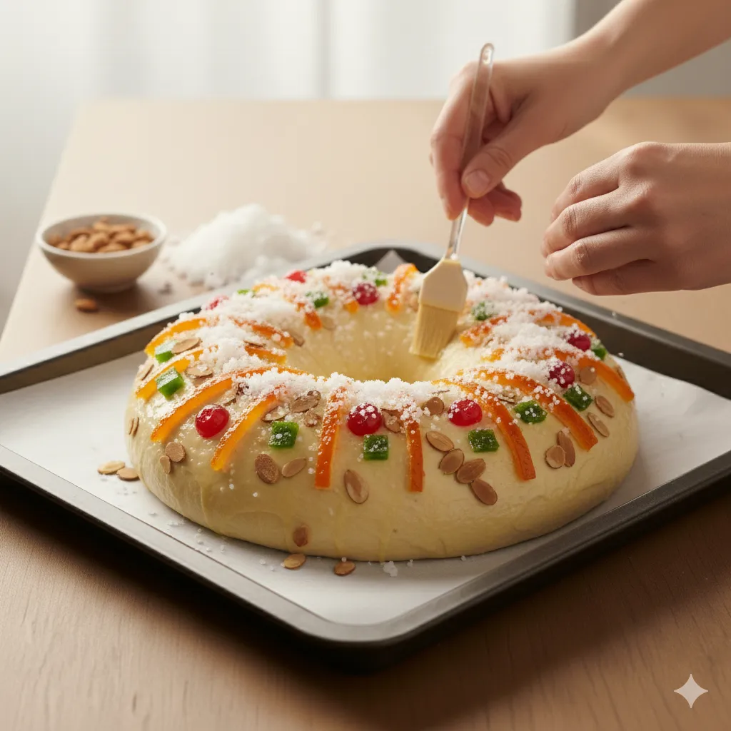 Sexto paso para preparar el roscón de Reyes