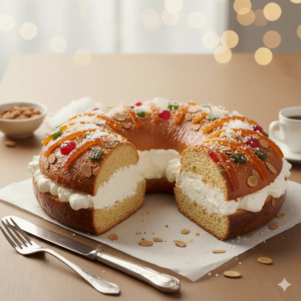 Octavo paso para preparar el roscón de Reyes